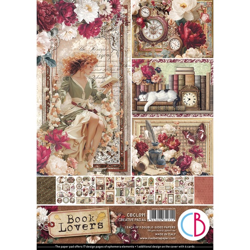 Ciao Bella Paper - Book Lovers - A4 Creative Pad 