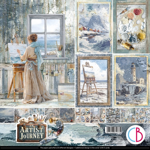 Ciao Bella Paper - An Artist Journey - 12"x12" Paper Pad  