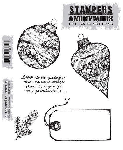 Tim Holtz - Stampers Anonymous Cling Stamps - Classics #10