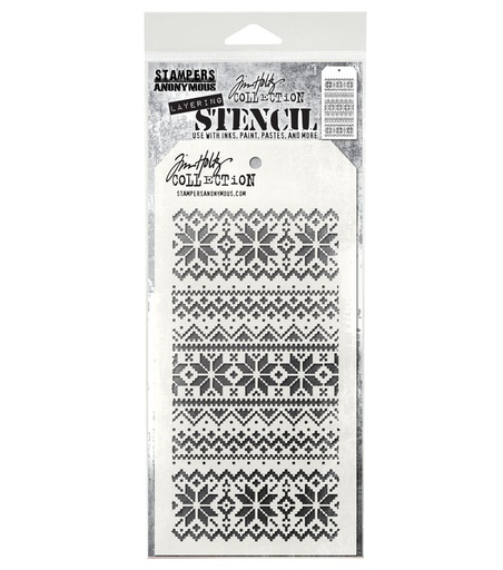 Tim Holtz Layering Stencil - Holiday Knit