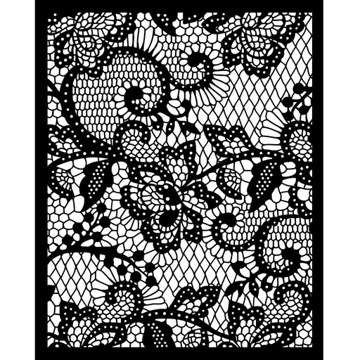Stamperia - Quiet Days - Floral Lace Stencil (20x25cm)