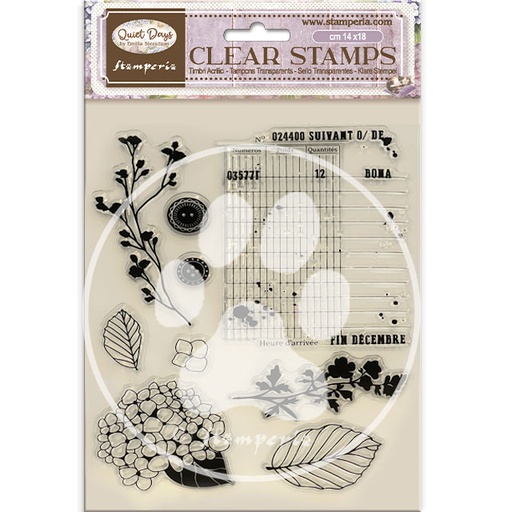 Stamperia - Quiet Days - Hydrangea stamp set