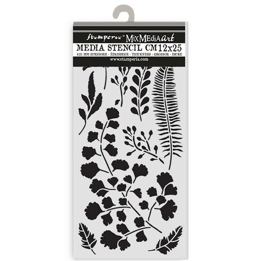 Stamperia - Herbarium Silvae - Leaves Stencil (12x25cm)