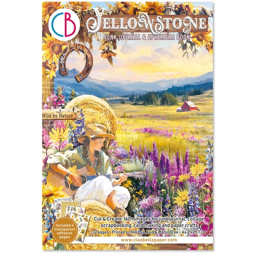 Ciao Bella Paper - Yellowstone - Junk Journal & Ephemera Book 