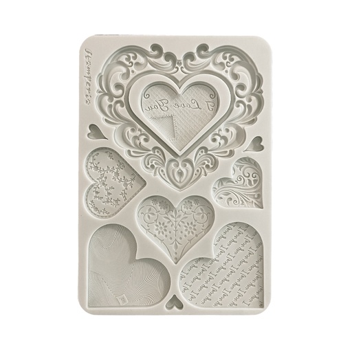 Stamperia - Family - Hearts A5 Silicon Mould 