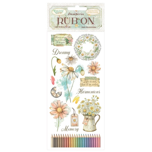 Stamperia - Daisy Art - Rub on - Harmonious 