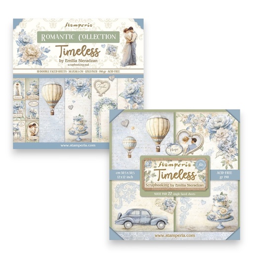 Stamperia Timeless 12" x 12" Scrapbook Pads