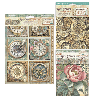 Stamperia - Gardens of Time Rice Paper Selection