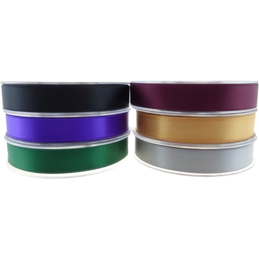 Personal Impressions Double Faced Satin Ribbon Set - Darks x6