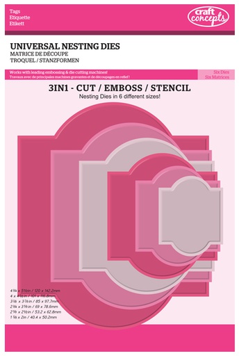 Nesting Dies Tags (6Pcs)
