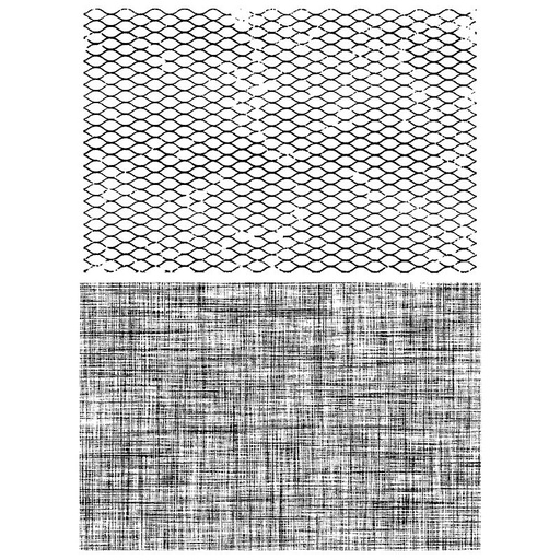 Tim Holtz - Stampers Anonymous Cling Stamps - Mesh & Linen