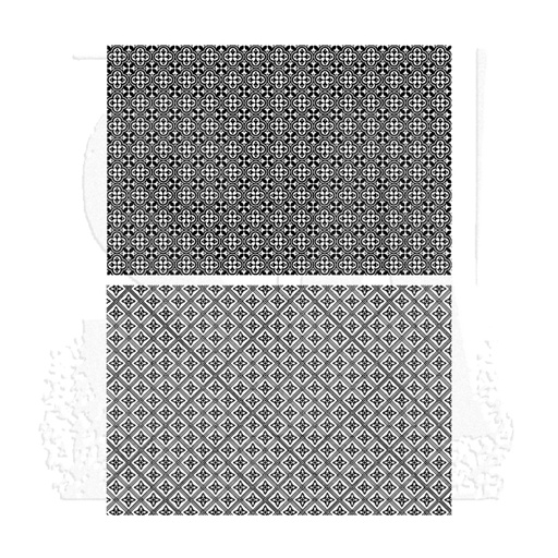 Tim Holtz - Stampers Anonymous Cling Stamps - Tiles & Mosaic