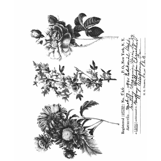 Tim Holtz - Stampers Anonymous Cling Stamps - Flower Shop