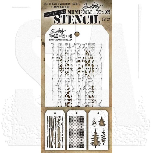 Tim Holtz Mini Layering Stencil Set #21