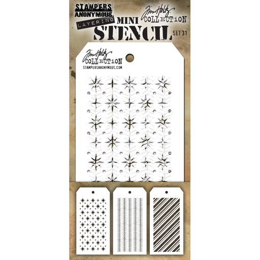 Tim Holtz Mini Layering Stencil Set #31