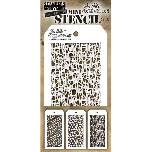 Tim Holtz Mini Layering Stencil Set #35