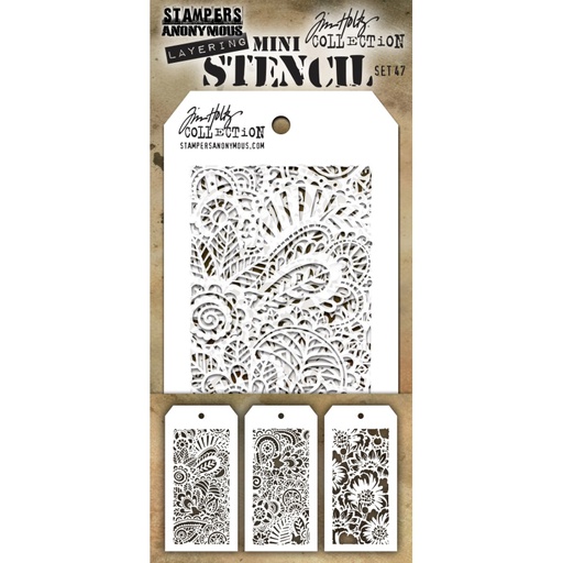 Tim Holtz Mini Layering Stencil Set #47
