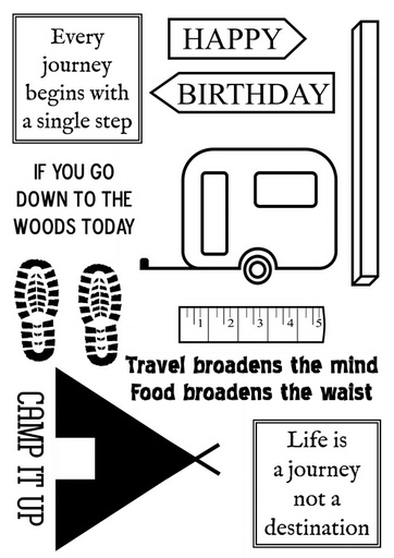 Bert & Gerts Travel A5 stamp set