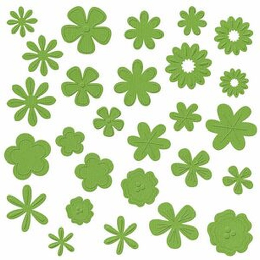 Bazzill Basics - Envy Flowers