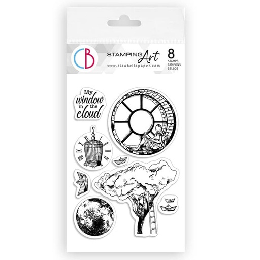 Ciao Bella Paper - Windows In The Cloud 4"x6" Stamp Set