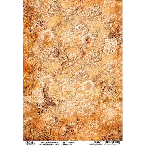 Ciao Bella Paper - Salotto Parigino A4 rice paper (SINGLE Sheet)