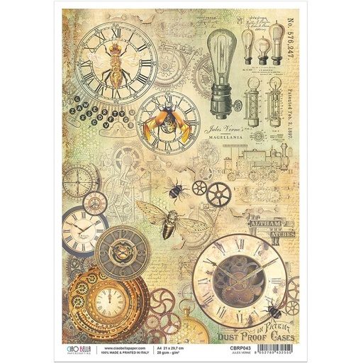 Ciao Bella Paper - Jules Verne A4 Rice Paper (Single Sheet)