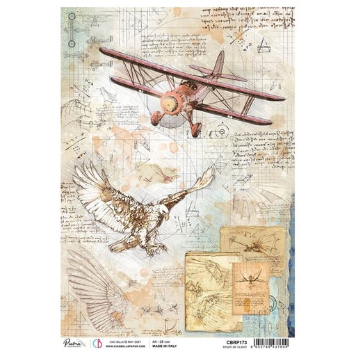 Ciao Bella Paper - Study of Flight A4 rice paper (SINGLE Sheet)