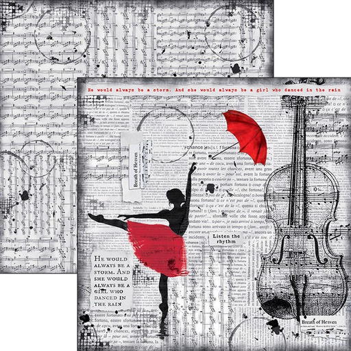 Ciao Bella Paper - Listen The Rhythm 12"x12" (x10)