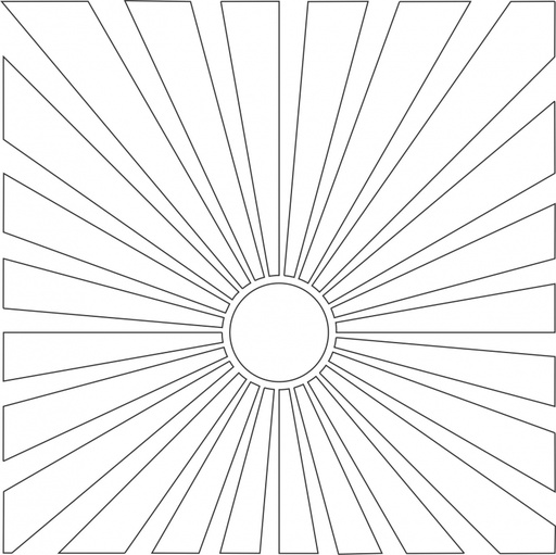 Ray of Sunshine MajeMask Stencil