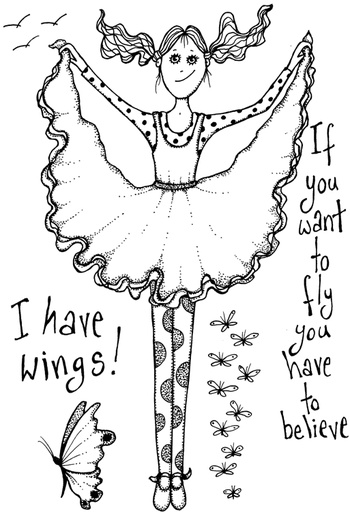 Lindsay Mason I Can Fly stamp set
