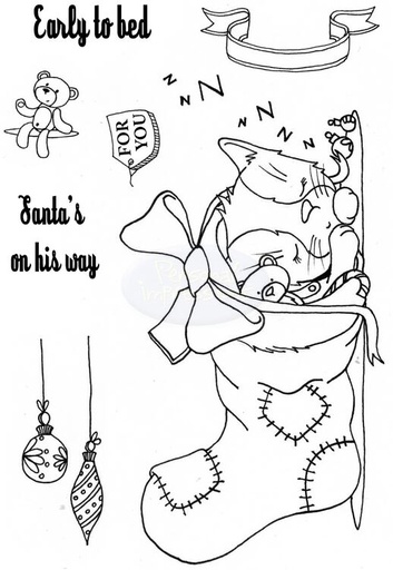 Personal Impressions Early to Bed Cat zzzz stamp set