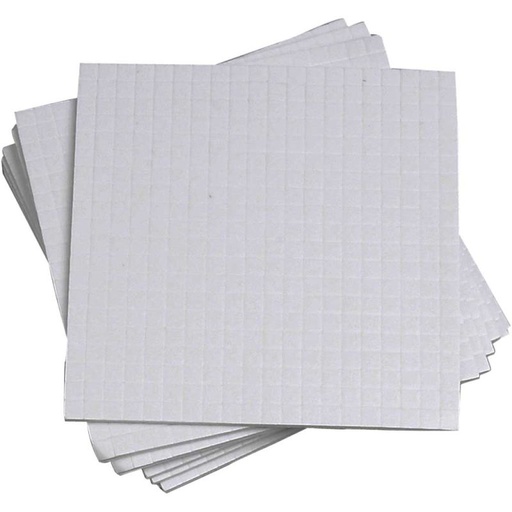 Creativ - 3D Foam Pads - 5x5x1mm - 10 sheets