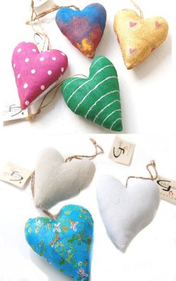 Creativ - Cotton & Linen Heart Shapes (6pk)