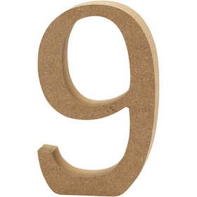 Creativ - Wooden Number 9 - 13cm