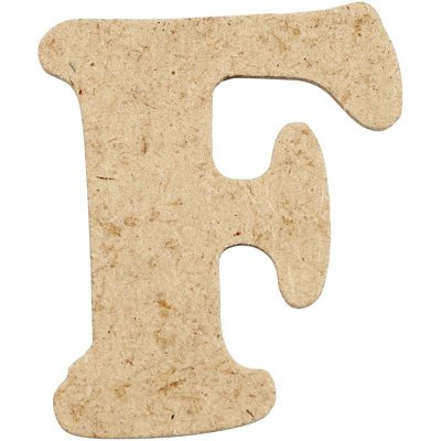 Creativ - Wooden Letter F - 4cm (10pk)
