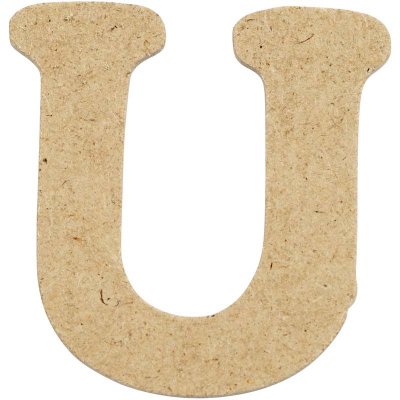 Creativ - Wooden Letter U - 4cm (10pk)