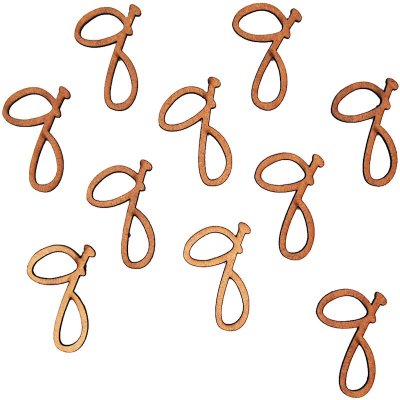 Pronty Crafts - MDF Letter q - 2.8cm (10pk)