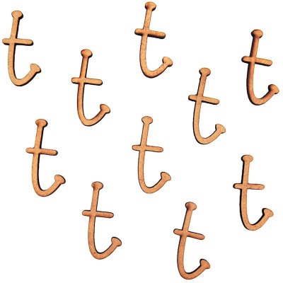 Pronty Crafts - MDF Letter t - 2.8cm (10pk)