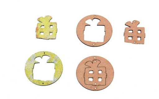 Pronty Crafts - MDF Christmas Present Duo (3pack)