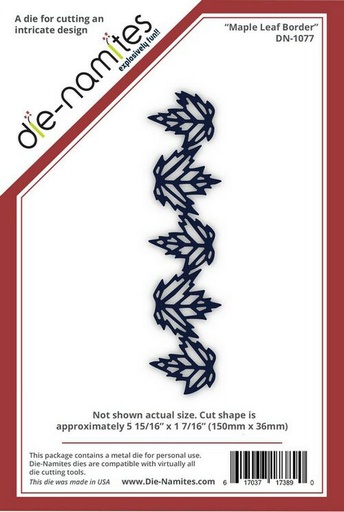 Die-Namites - Maple Leaf Border