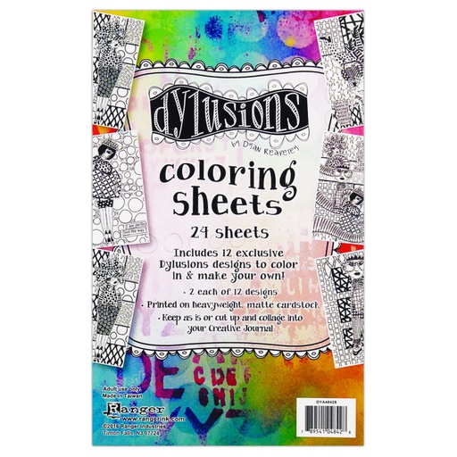 Dylusions Colouring Sheets set #1