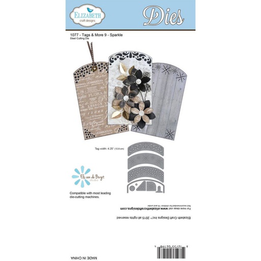 Elizabeth Craft Designs - Tags & More 9 Sparkle Die Set