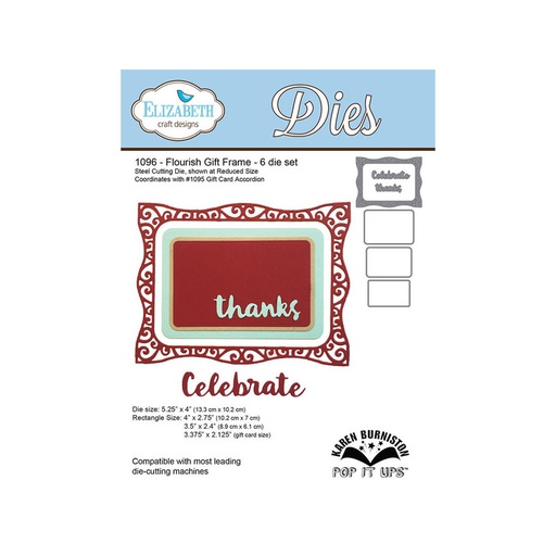 Elizabeth Craft Designs - Flourish Gift Frame Die Set – POP IT UPS