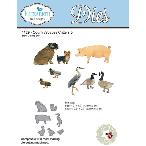 Elizabeth Craft Designs - CountryScapes Critters 5 Die Set