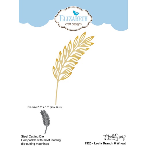 Elizabeth Craft Designs - Leafy Branch 6 Wheat Die