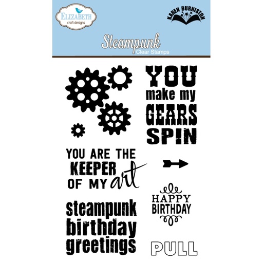 Elizabeth Craft Designs - Steampunk Clear Stamps