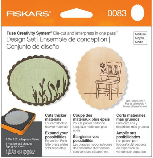 Fiskars - Thick Material Scalloped Oval