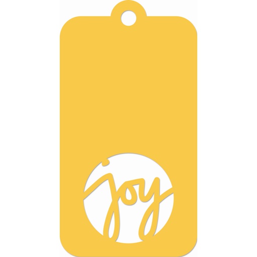 Decorative Die Joy Tag