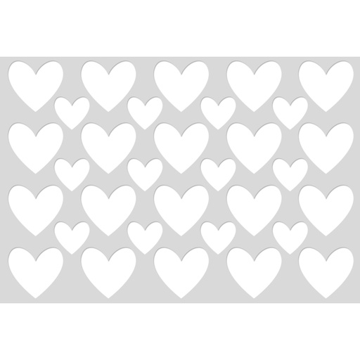 Decorative Die Hearts C6