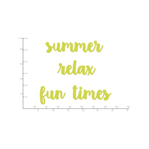 Decorative Die Summer Words